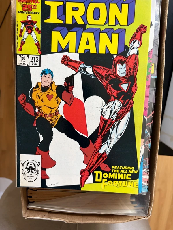 Iron Man #213 – Featuring the All New Dominie Fortune — Comic Marvel Comics — Moulin Comics