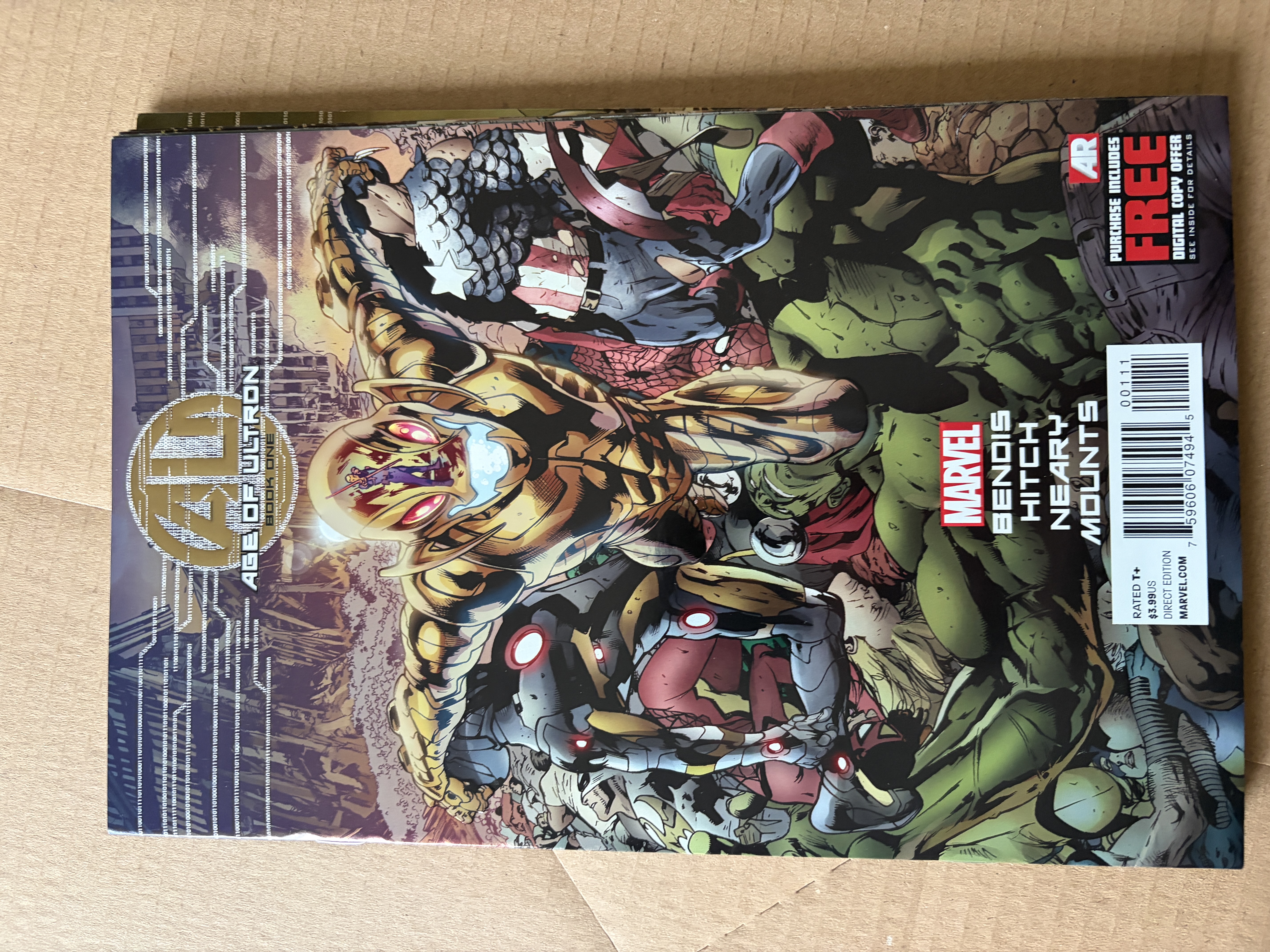 Age of Ultron 1 - embossed cover