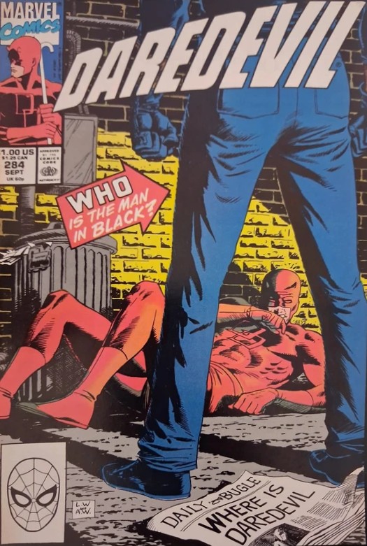 Daredevil #284 – Who Is the Man in Black? — Daredevil Marvel Comics