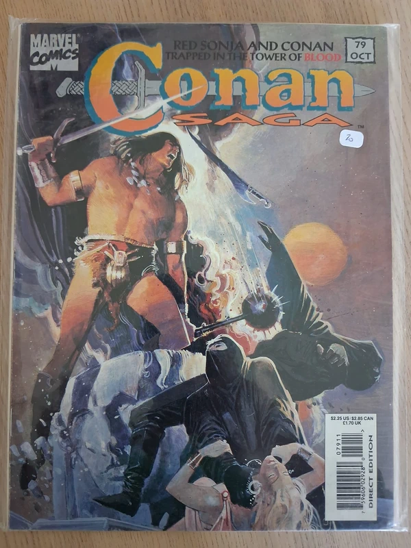 Conan Saga #79 – Red Sonja and Conan Trapped in the Tower of Blood — Conan Saga Marvel Comics