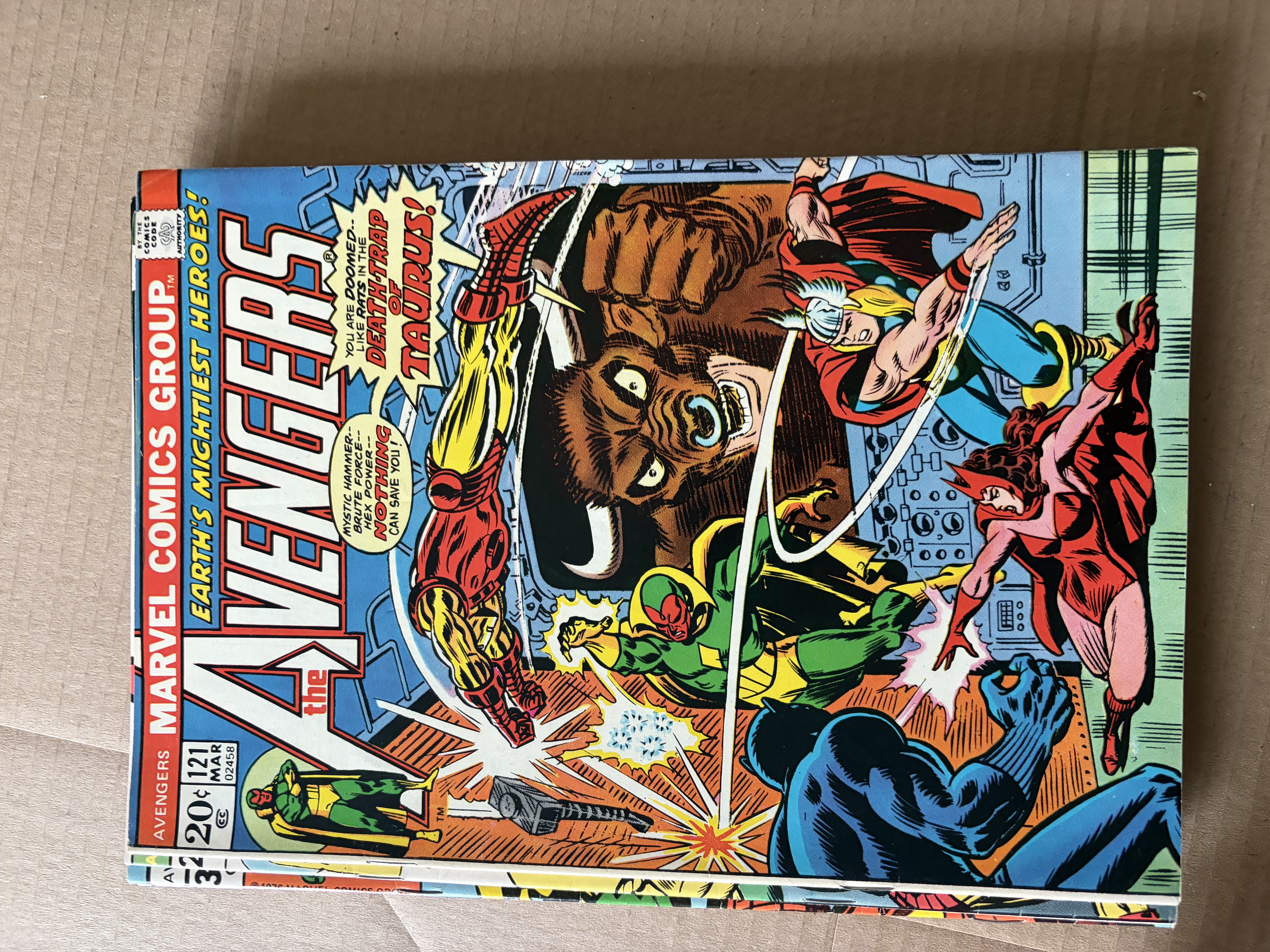 The Avengers #121 – Deathtrap of Taurus!