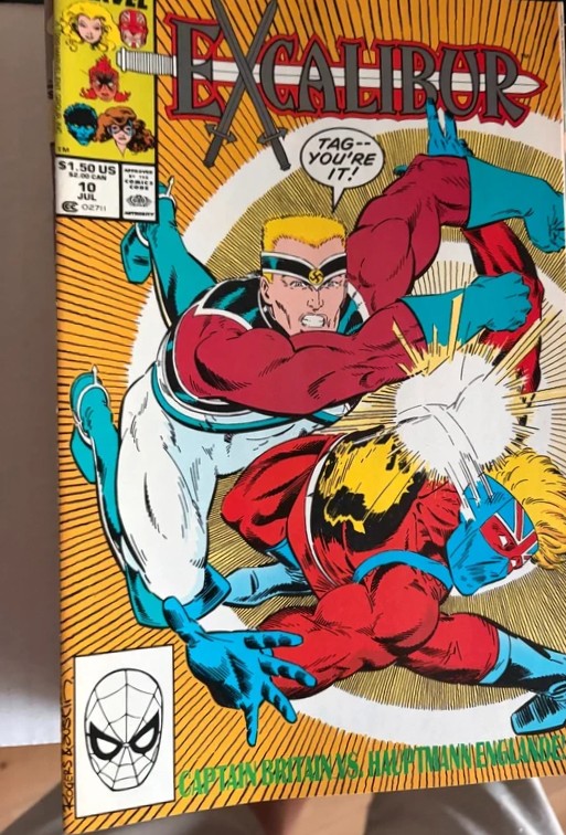 Excalibur #10 – Captain Britain vs. Hauptmann Englander — Comic Marvel — Moulin Comics