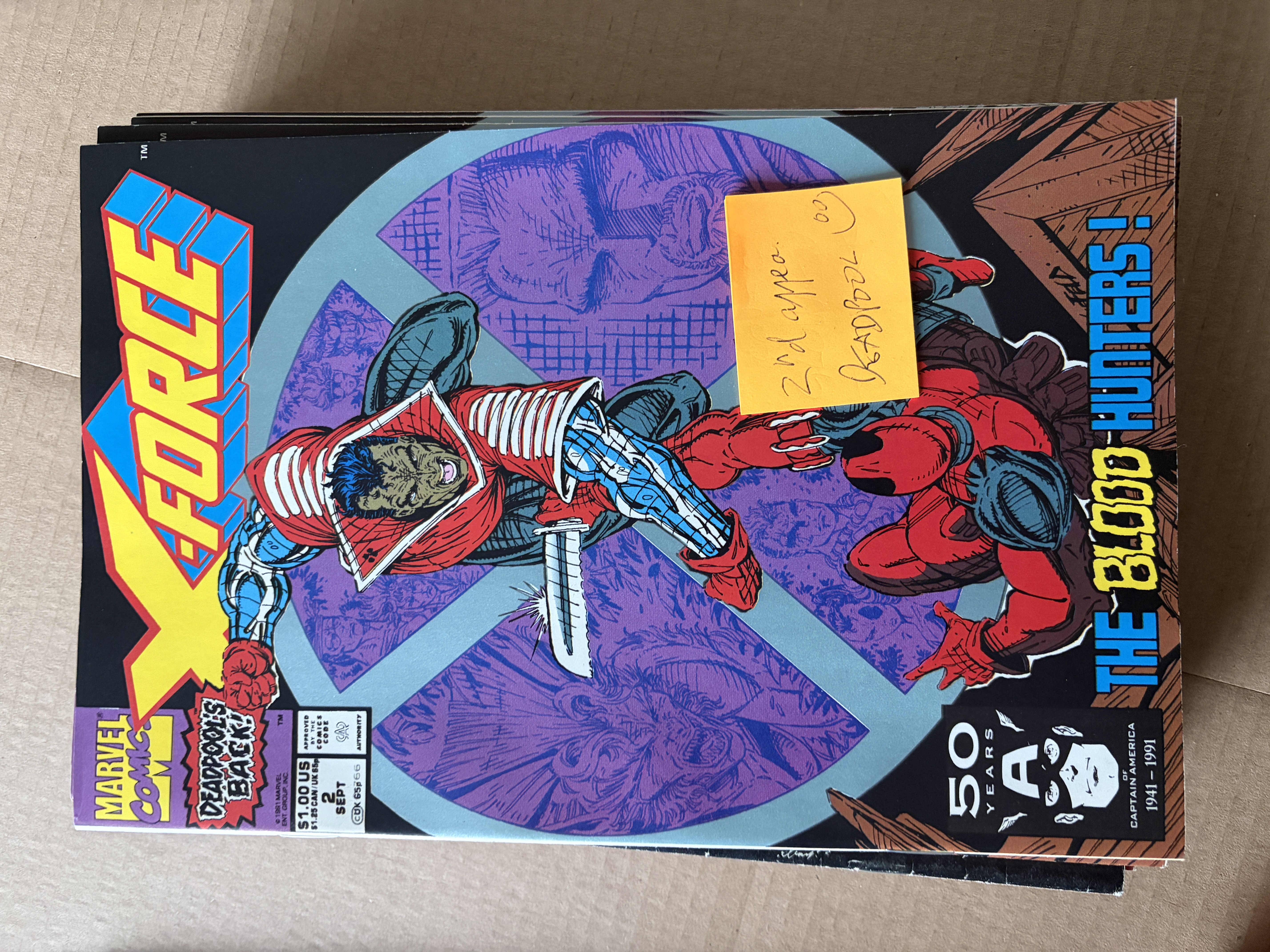 X-Force #2 – 2nd appearance DEADPOOL