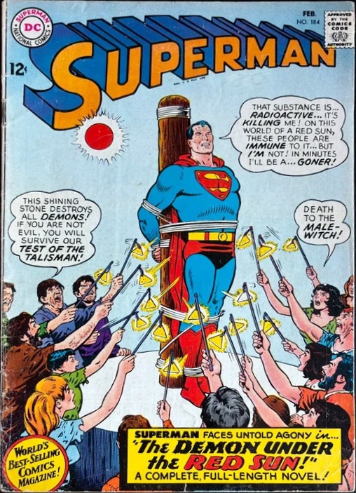 Superman #184 – Superman Faces Untold Agony in... "The Demon Under the Red Sun!" — Comic DC — Moulin Comics