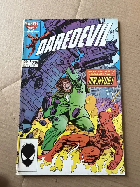 Daredevil #235 – The Return of D.D.'s Deadliest Foe -- Mr. Hyde! — Daredevil Marvel