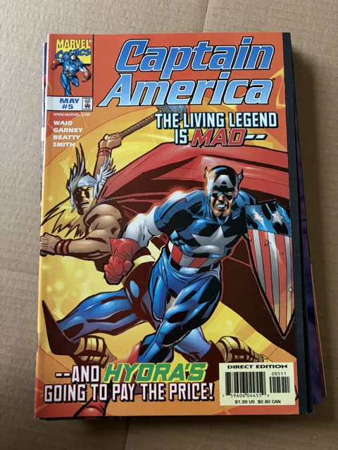 Captain America #5 – The Living Legend Is Mad-- ...And Hydra's Going to Pay the Price! — Captain America Marvel Comics
