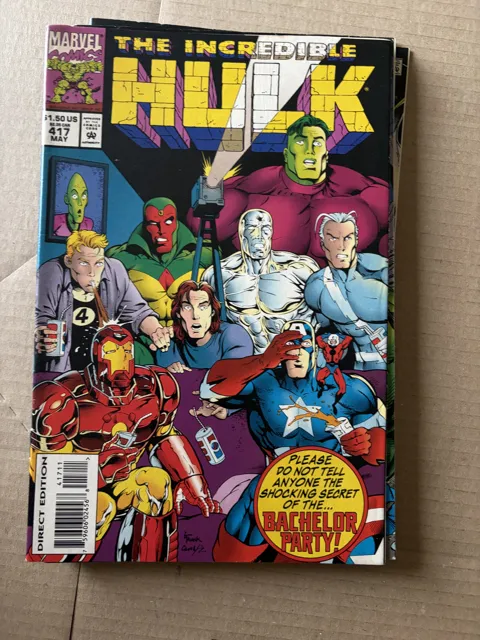 The Incredible Hulk #417 – Please Do Not Tell Anyone the Shocking Secret of the Bachelor Party! — Hulk Marvel Comics