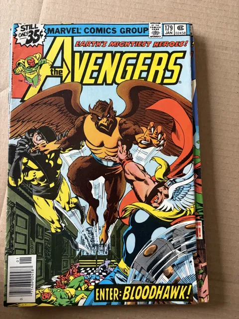 The Avengers #179 – Enter: Bloodhawk! — Avengers Marvel Comics Group