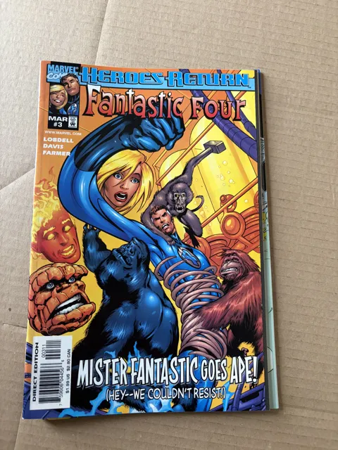 Heroes Return: Fantastic Four #3 – Mister Fantastic Goes Ape! (Hey--We Couldn’t Resist!) — Fantastic Four Marvel Comics