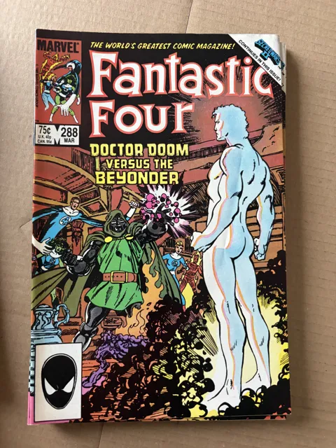 Fantastic Four #288 – Doctor Doom Versus the Beyonder — Fantastic Four Marvel
