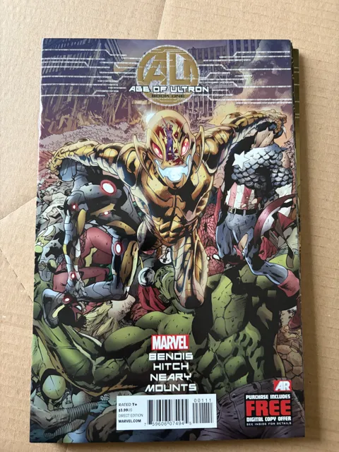 Age of Ultron 1 - embossed cover  — Age of Ultron Marvel