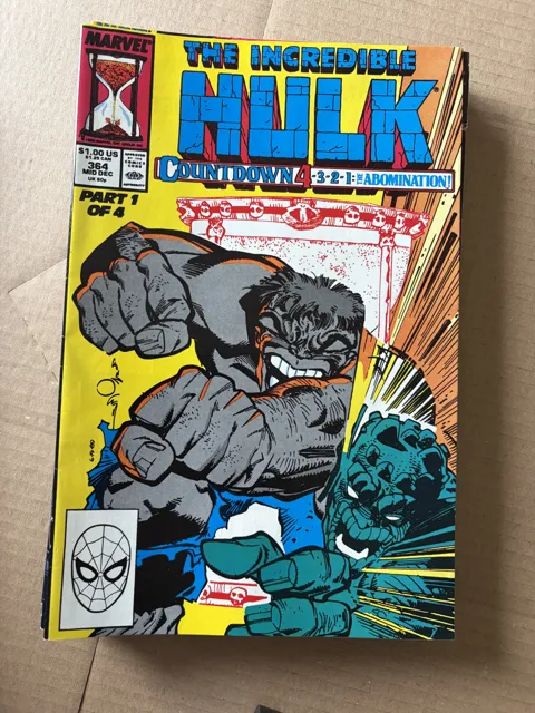 The Incredible Hulk #364 – Countdown 4-3-2-1: The Abomination! — Hulk Marvel
