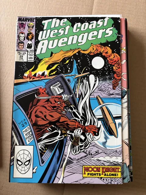The West Coast Avengers #29 – Moon Knight Fights Alone! — West Coast Avengers Marvel