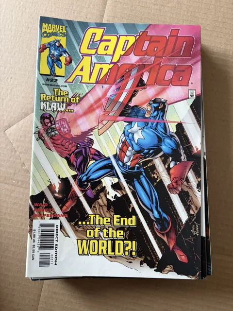Captain America #22 – The Return of Klaw... ...The End of the World?! — Captain America Marvel Comics
