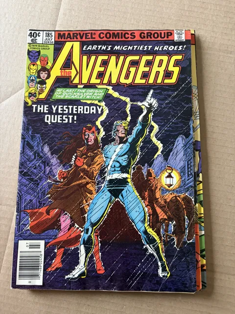 The Avengers #185 – The Yesterday Quest! — Avengers Marvel Comics Group