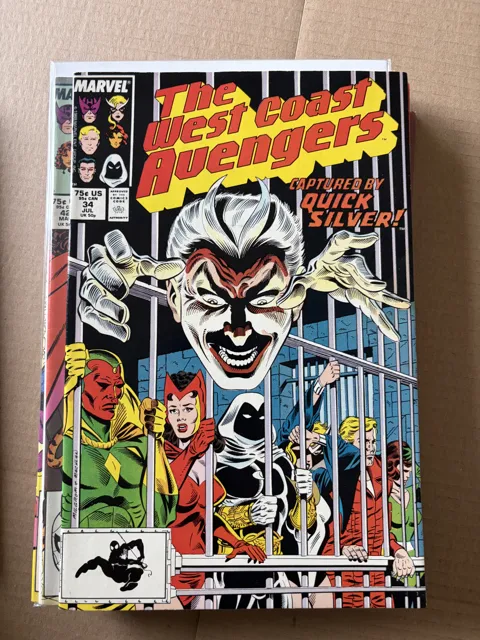 The West Coast Avengers #34 – Captured by Quick Silver! — West Coast Avengers Marvel
