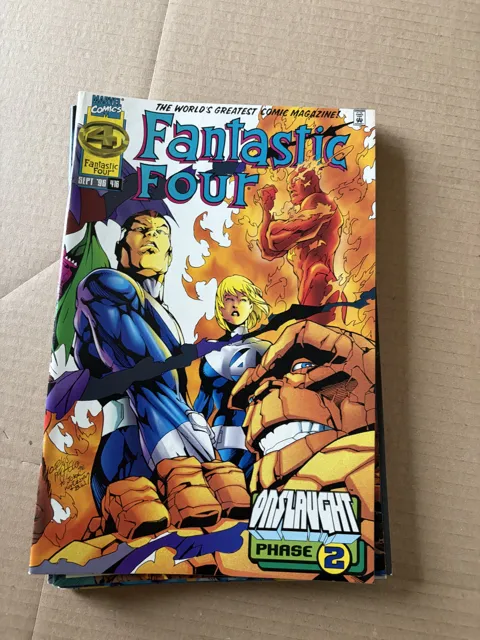 Fantastic Four #416 – Onslaught Phase 2 — Fantastic Four Marvel Comics