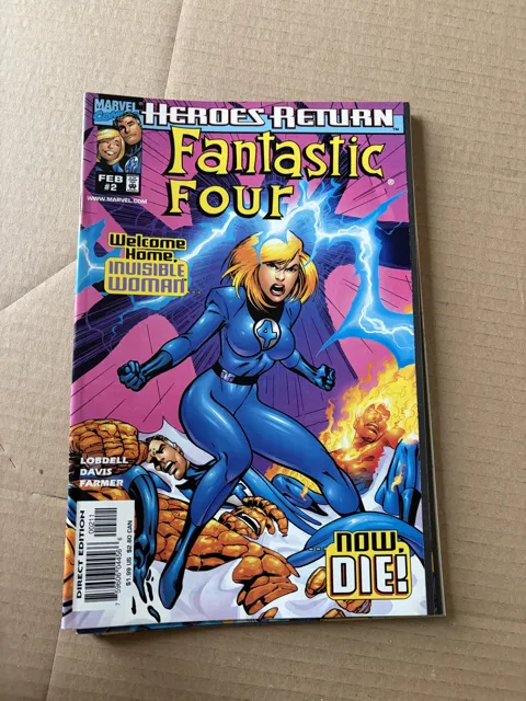 Heroes Return Fantastic Four #2 – Welcome Home Invisible Woman... ...now, DIE! — Fantastic Four Marvel Comics