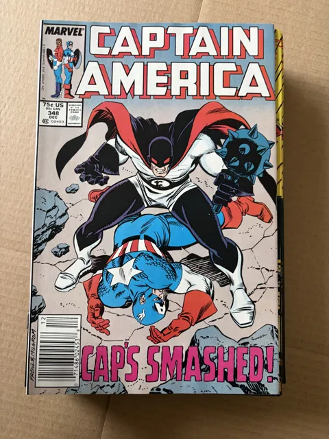 Captain America #348 – Caps Smashed! — Captain America Marvel
