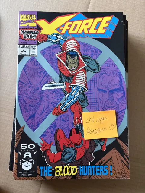 X-Force #2 – 2nd appearance DEADPOOL — X-Force Marvel Comics