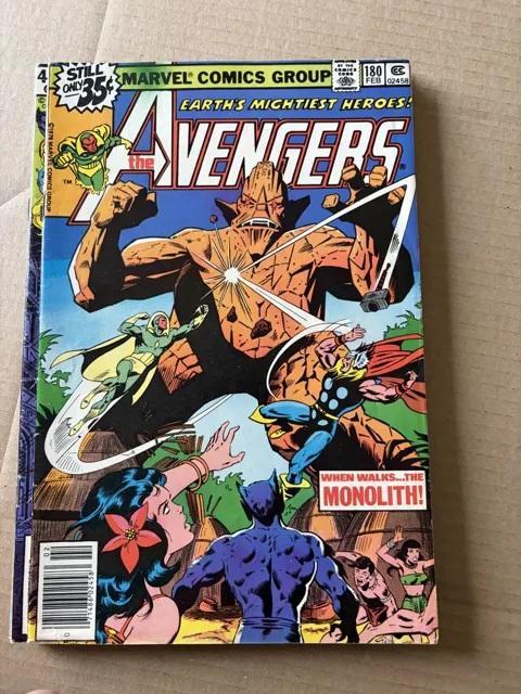 The Avengers #180 – When Walks... the Monolith! — Avengers Marvel Comics Group