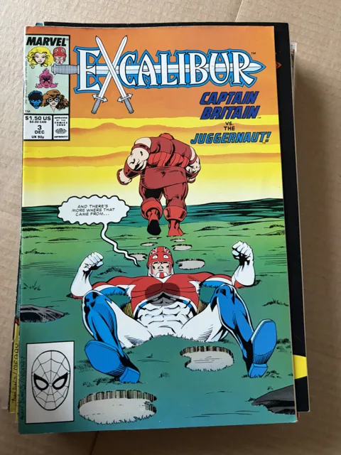 Excalibur #3 – Captain Britain vs. the Juggernaut! — Excalibur Marvel