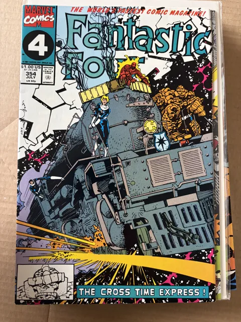 Fantastic Four #354 – The Cross Time Express! — Fantastic Four Marvel Comics