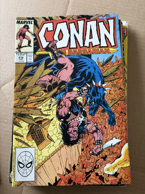 Conan the Barbarian #216 — Conan the Barbarian Marvel